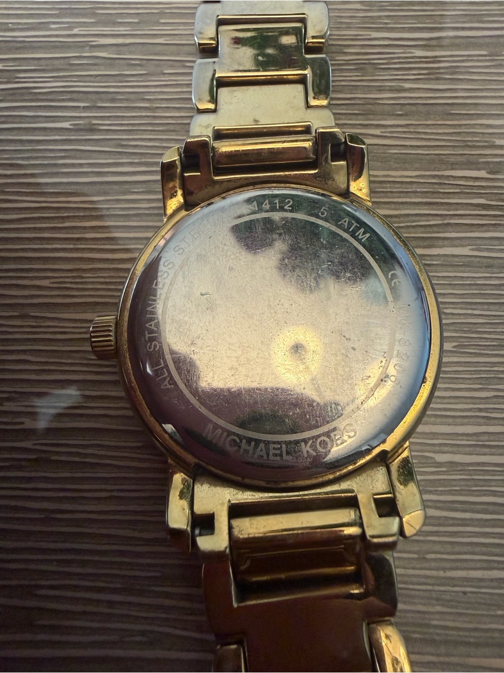 Michael Kors Gold-Tone MK Logo Bracelet Watch - Picture 5 of 9